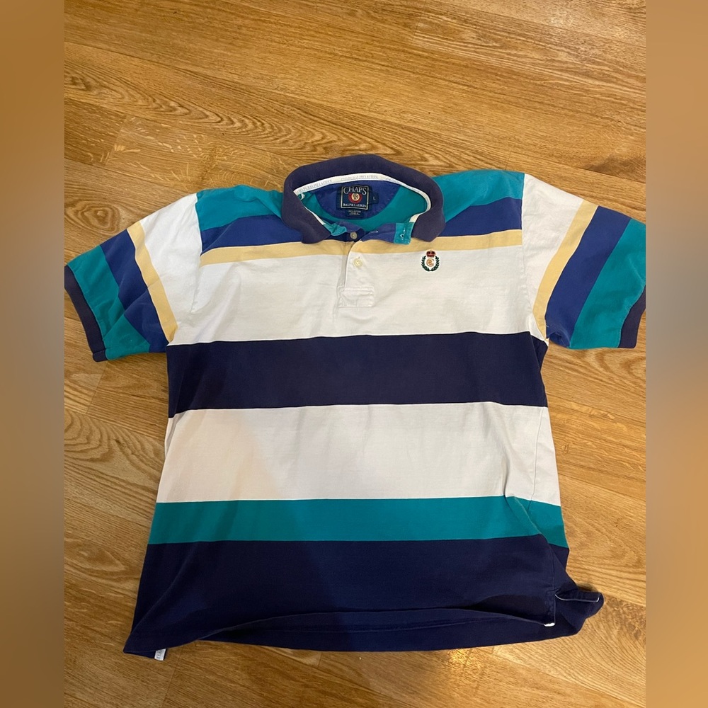 Men’s Chaps  Ralph Lauren Polo Shirt. Size L. - Picture 3 of 5